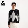 JACK&JONES Men's Argyle Pullover Sweater