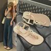 Женские шлепанцы Bohemian Flat: Повседневные летние пляжные сандалии
