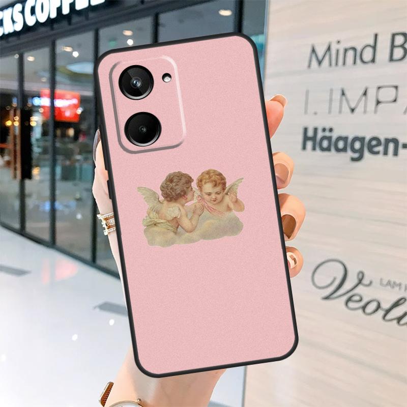 Эстетичный чехол в стиле ангела эпохи Возрождения для Realme 15 14 13 12 11 Pro Plus GT6 GT7 Pro C55 C51 C35 C53 C61 C65 C67 C63 C71 C75