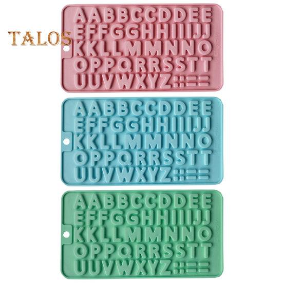 Форма для шоколада с алфавитом, высокая термостойкость, широкое применение, пищевая многофункциональная силиконовая форма для шоколадного торта