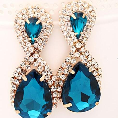Korean Style Earrings 8-Word Autumn New Small Jewelry Ladies Stage Performance Earring Accessories  E017
