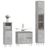 VidaXL Bathroom Furniture Set 3 Pcs Concrete Grey 3190225