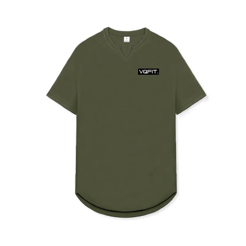 Muscleguys Удобные дышащие мужские спортивные футболки для фитнеса, летняя повседневная одежда для бега на открытом воздухе, мягкая и бесследная