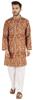 Atasi Индийская дизайнерская курта для мужчин с длинными рукавами и принтом, летняя этническая длинная