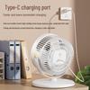 Rechargeable Vertical Floor and Desktop Circulation Fan for Home and Office