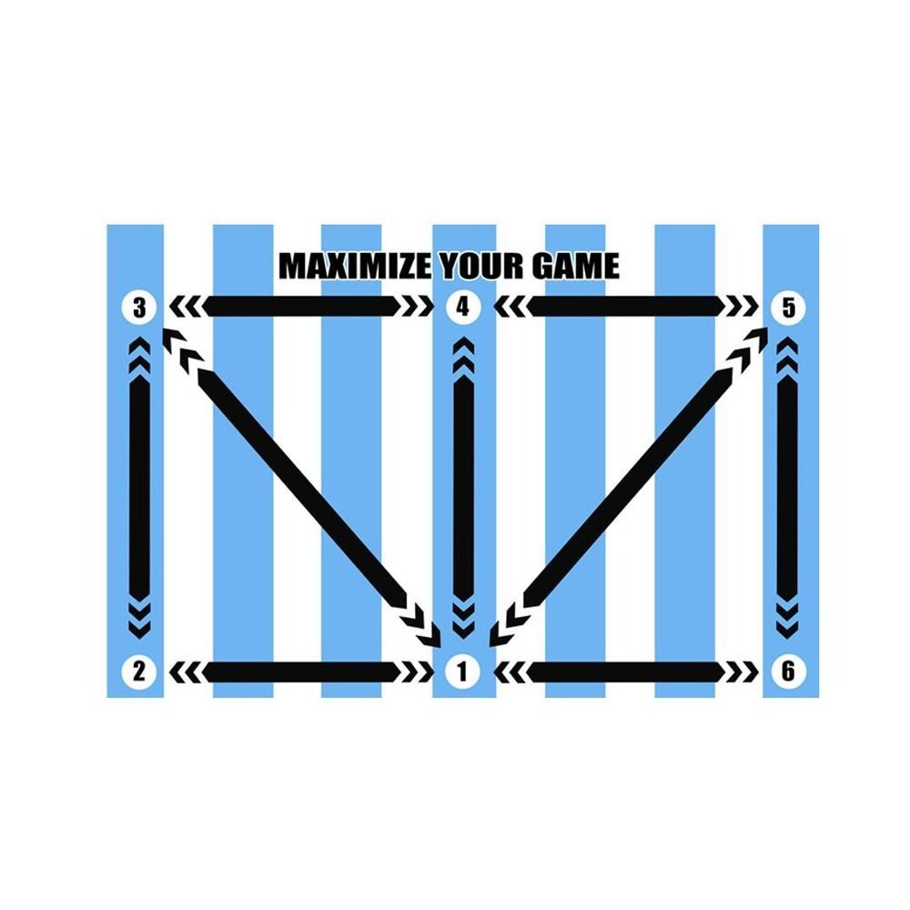 Улучшите навыки контроля мяча. Футбольное тренировочное одеяло для шагов. Резиновый нескользящий коврик для упражнений.