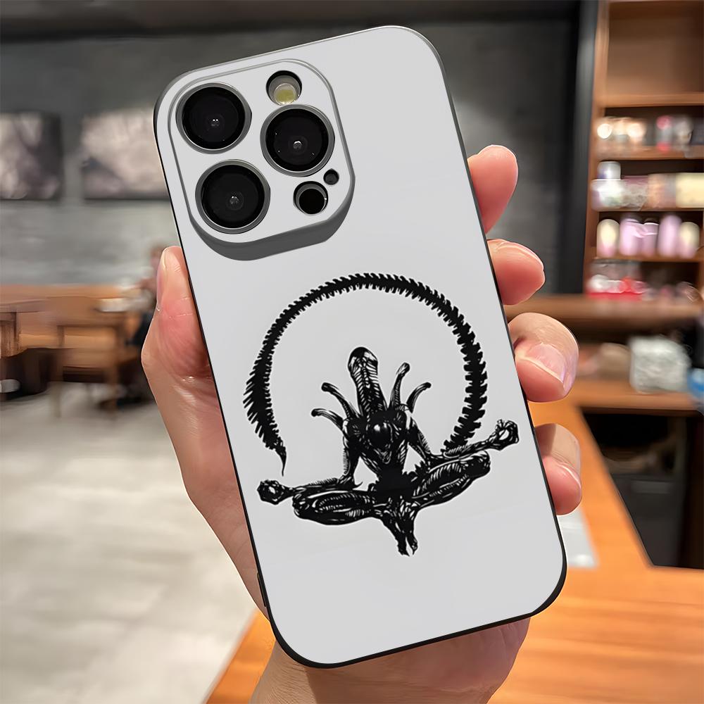 Чехол для телефона 'Чужой Ксеноморф' из фильма A-Alien для iPhone 17 Pro Max 15 Pro 16 14 Plus 12 13 Mini 11 Pro Ударопрочный Мягкий Чехол