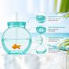 Новый Стакан-аквариум с крышкой и соломинкой Прозрачный зеленый пластиковый стакан-аквариум Многоразовый Небьющийся стакан для напитков Летний напиток