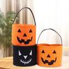 Ведро для сладостей на Хэллоуин, держатель для конфет в виде тыквы, держатель для сладостей из фетра, держатель для хранения подарков на Хэллоуин для вечеринки