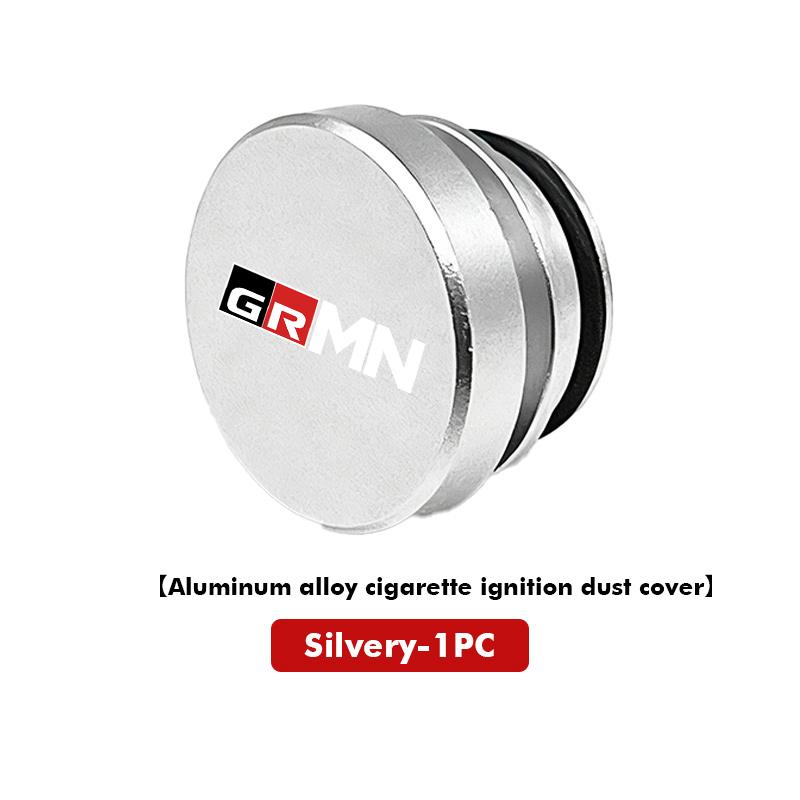 Car Logo Cigarette Lighter Dustproof Cap Protective Cover Auto Accessories For Toyota GR MN Camry Prius Auris Crown Yaris