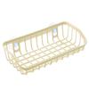 Kitchen Plastic Drain Rack Double Suction Cups Sink Basket Shelf Hollow Hanging Sponge Holder