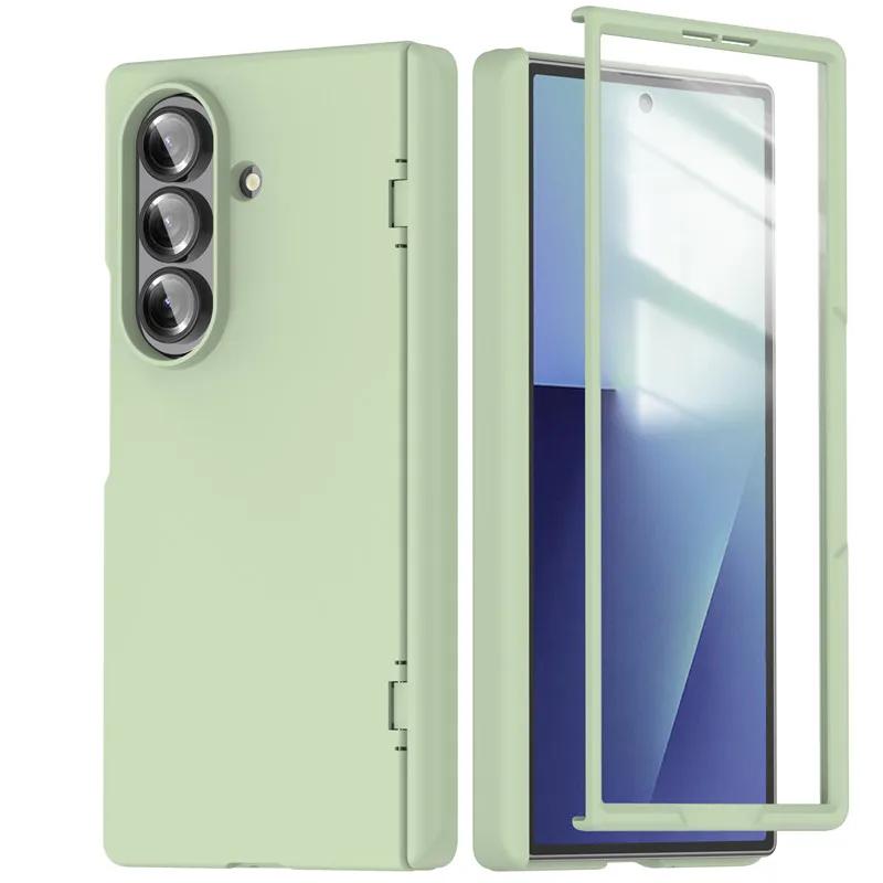 High-end Matte Magnetic Charging Hinge Phone Case For Samsung Galaxy Z Fold 7 5G Full-pack HD Screen Front Film Shockproof Cover