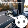 4 шт. Зеркала слепой зоны в форме сердца, HD стекло, безрамные выпуклые зеркала заднего вида, наружные аксессуары с широким углом обзора для легковых автомобилей, внедорожников, грузовиков