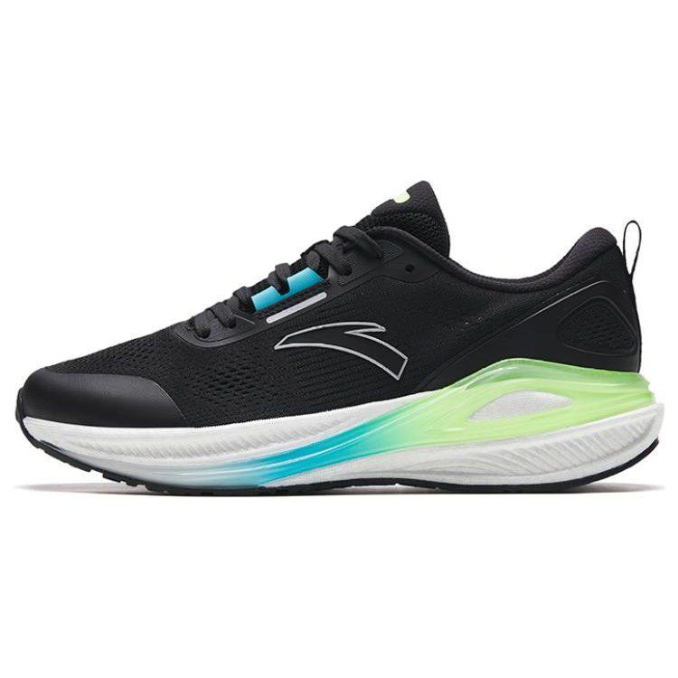Anta Royal Journey Slip Resistant Abrasion Resistant Low top Running Shoes Men's Black White Green 112335580-5