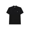 Однотонная спортивная трикотажная рубашка поло с логотипом Мужские топы Черный F11M228106F-BK