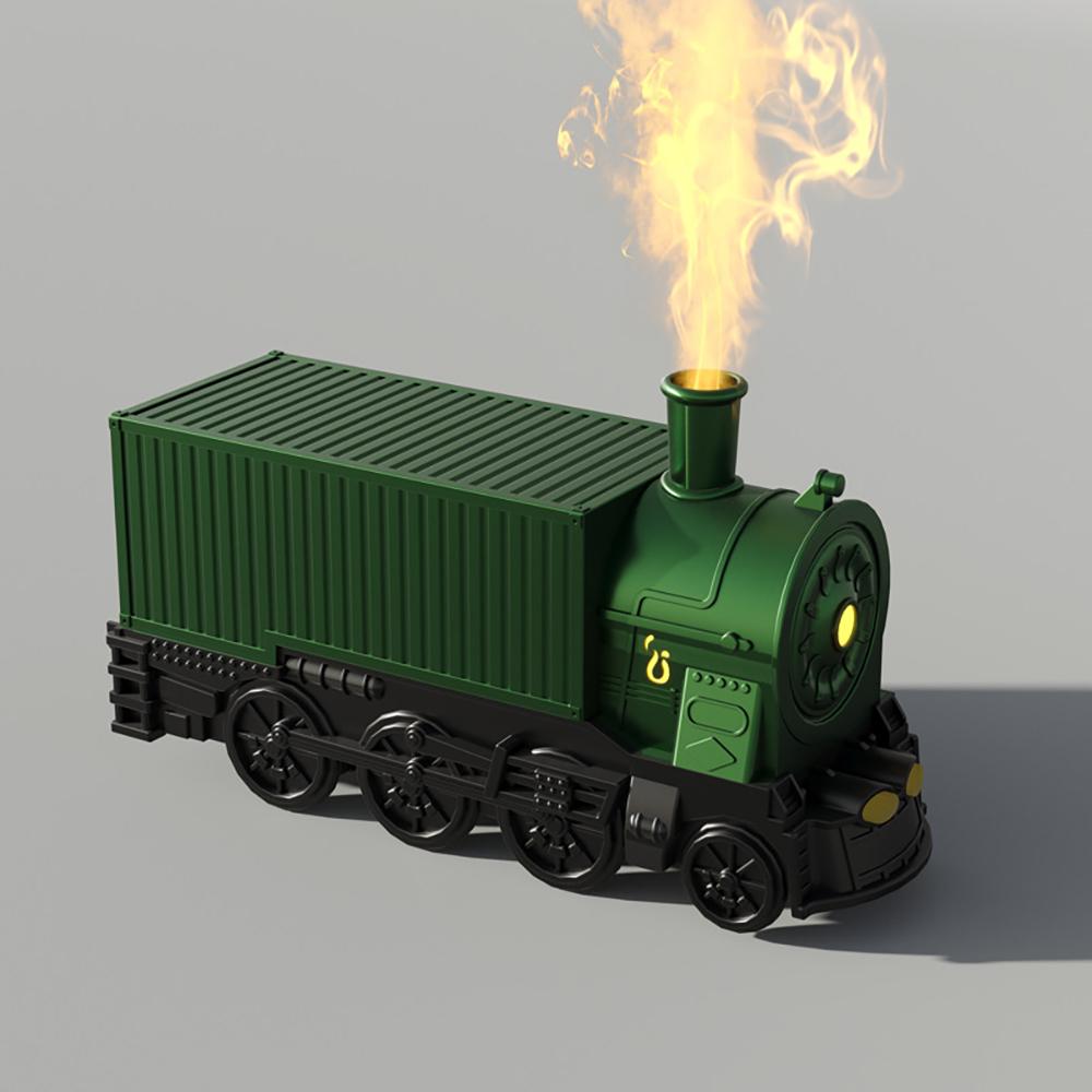 Увлажнитель воздуха Mini Train, ультразвуковой диффузор аромата эфирных масел с 7-цветной светодиодной подсветкой, резервуаром для воды объемом 300 мл и пультом дистанционного управления