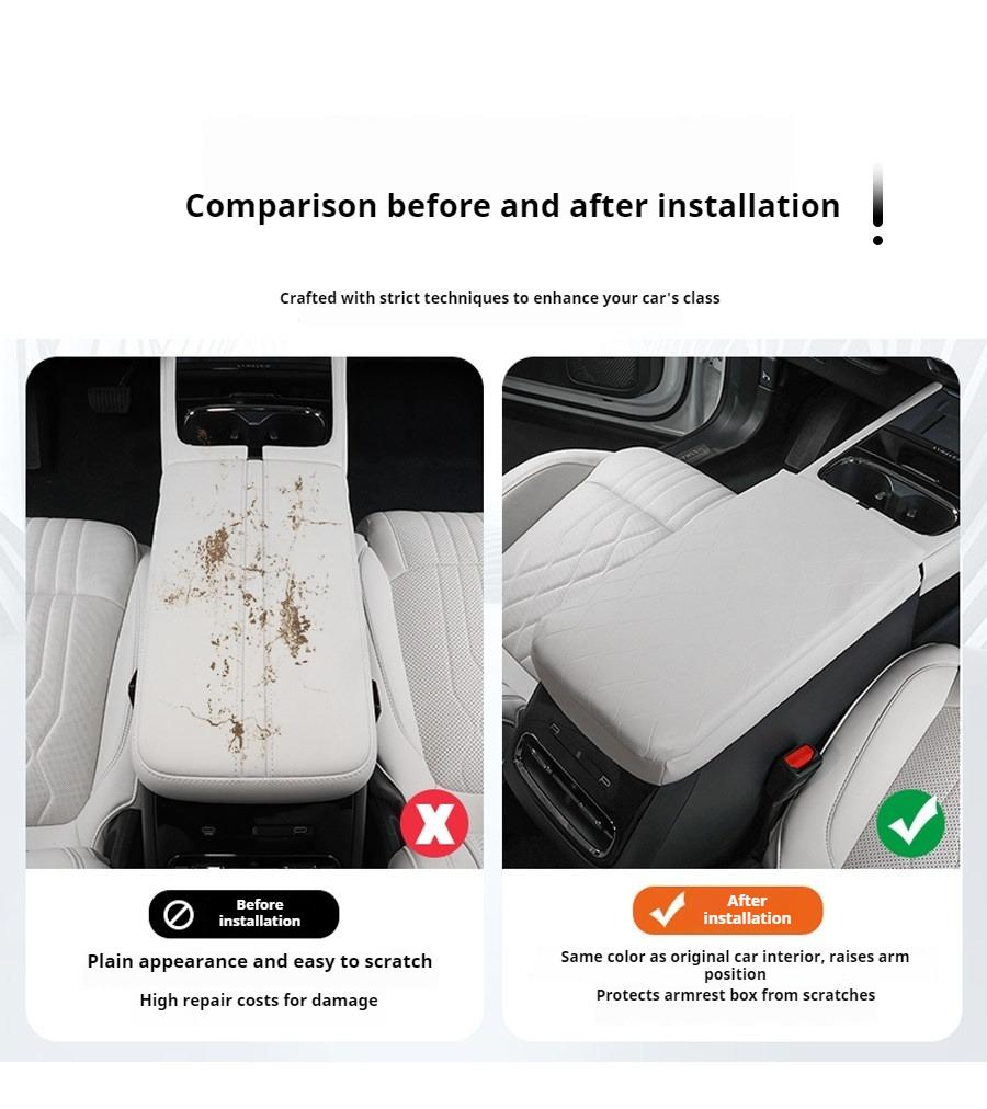 Fit For Lynk & Co 08 2026 Armrest Height‑Increasing Pad Center Console Armrest Box Protective Cover Interior Accessories