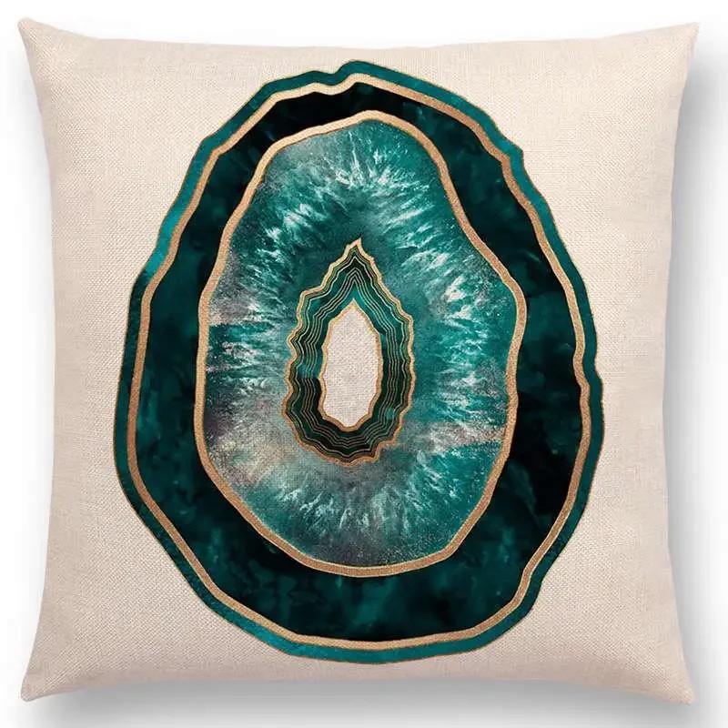 Последние милые счастливые кактусы, симпатичные ананасы, красочные мороженые, драгоценные агаты, принты, чехол для подушки для автомобиля, диванная наволочка