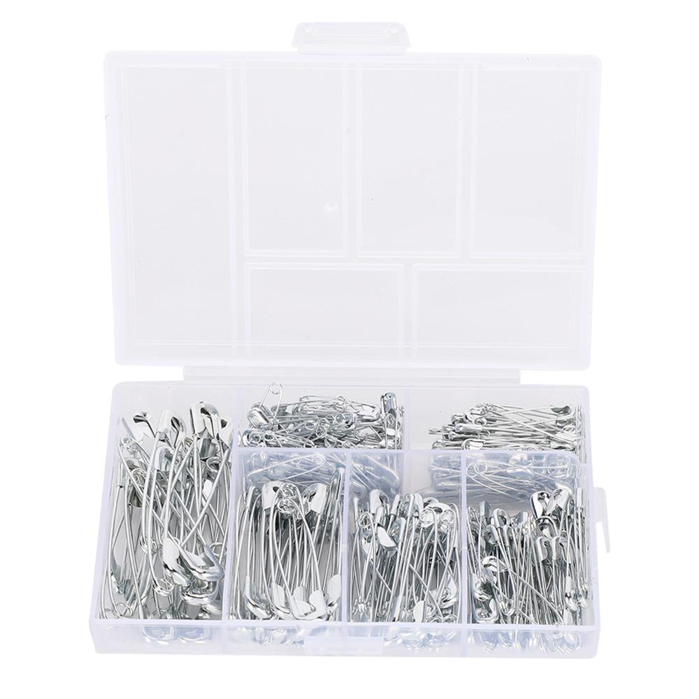 250pcs Silver Sewing Pins metal Assorted Safety Pins Durable Safety Pins Clothes Accessories