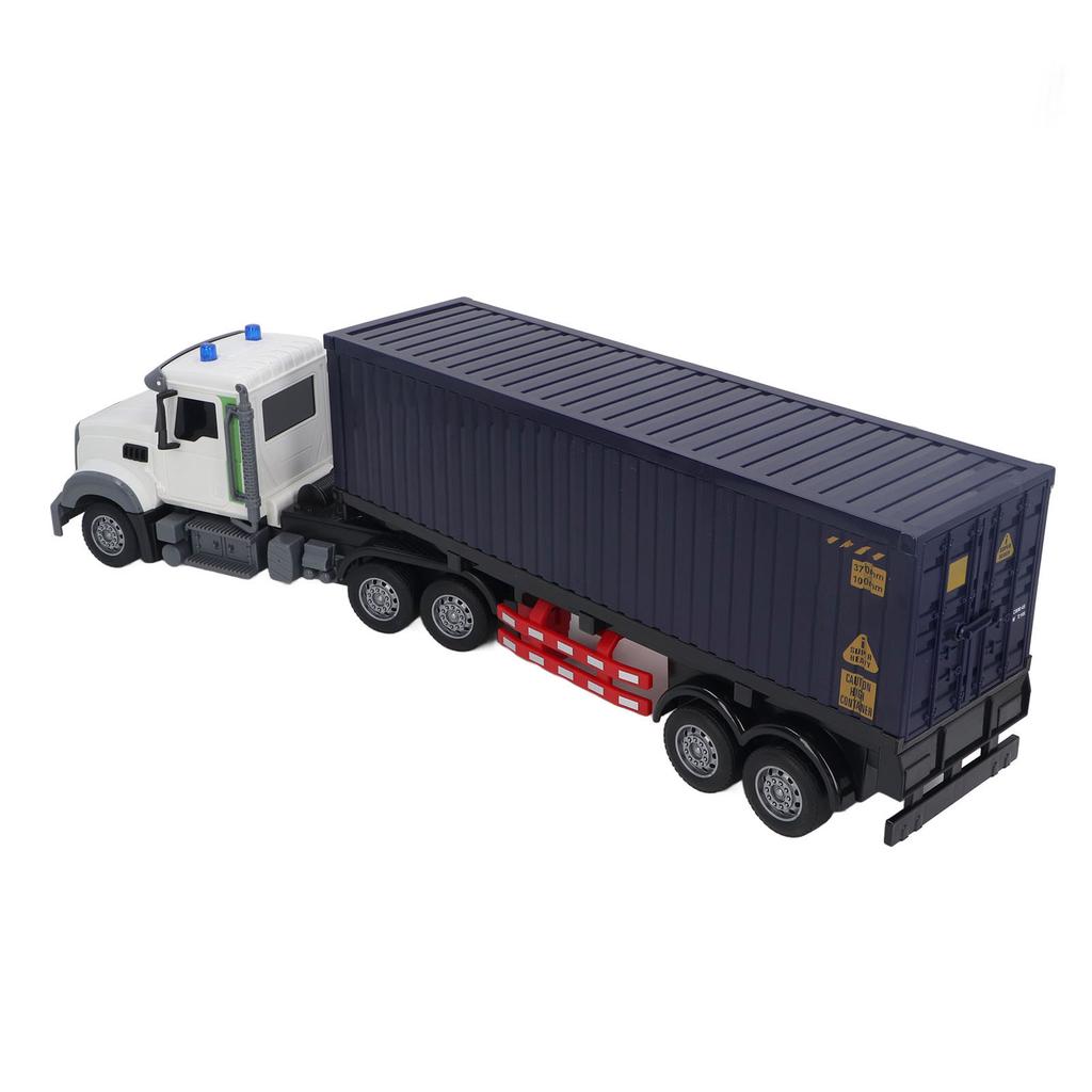 RC транспортный грузовик звук свет реалистичный USB перезаряжаемый пульт дистанционного управления полуприцеп с прицепом