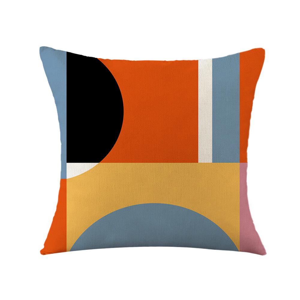 Геометрическая красная наволочка Офисная подушка Подушка для дивана Прикроватная подушка-спинка Наволочка