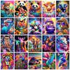 5D DIY Diamond Painting Animal Colorful Lion  Round Drill Embroidery Butterfly Owl Home Decor Cross Stitch Kits