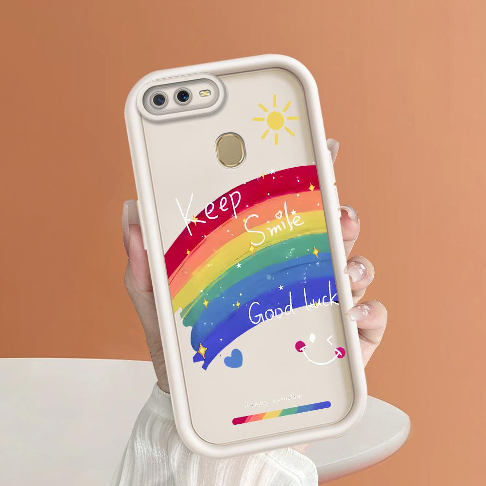 Мягкие силиконовые квадратные лестницы с мультяшным узором, полное покрытие, защита камеры, противоударный чехол для OPPO Reno Realme OnePlus