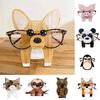 Glasses Holder Animal Shape Wooden Ornament Cute Pet Dog Cat Fox Sunglasses Eyeglass Display Rack Home Use