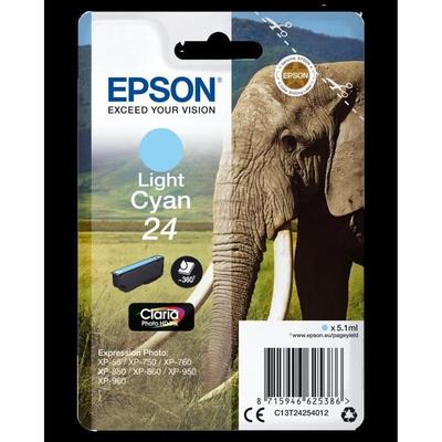 Epson Картридж T2432 XL Cyan Ink - Elephant (C13T24324012)