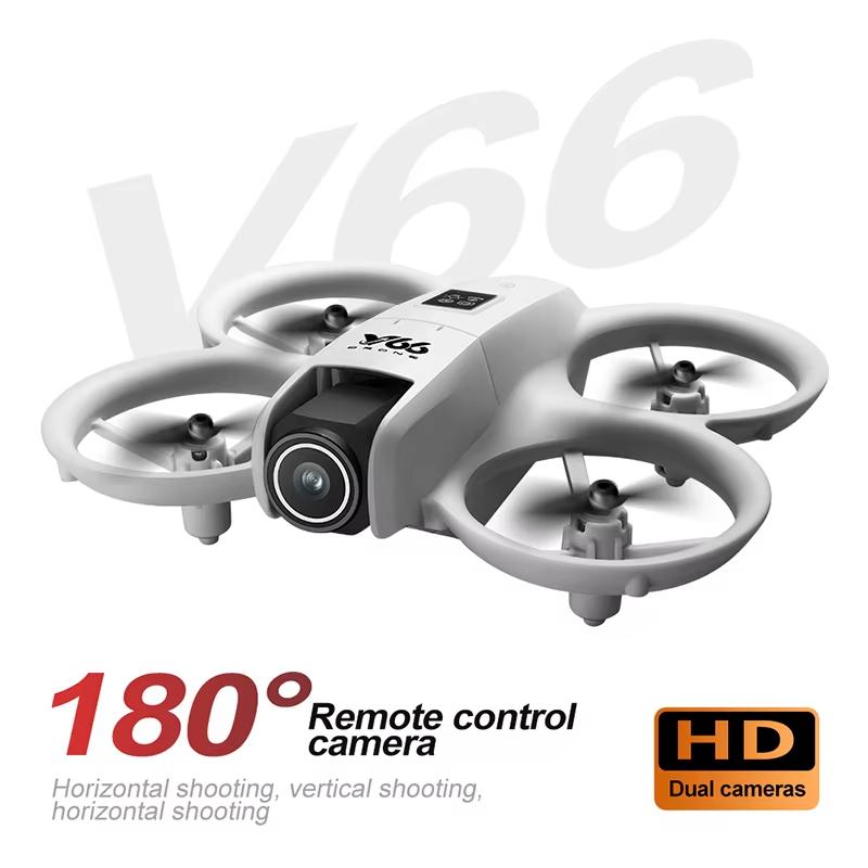 2025 Новый V66 Мини Дрон 4K HD Камера WiFi FPV Препятствия Избегание Квадрокоптер Дистанционный Дрон Детская Игрушка Подарок
