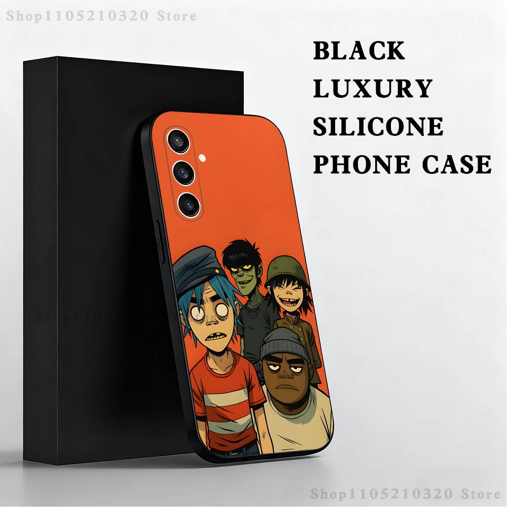 G-Gorillaz-Z band Phone Case For Samsung S25,S24,S23,S22,S21,S20,S10,Ultra,Plus,Lite,FE,Soft Silicone Black Cover