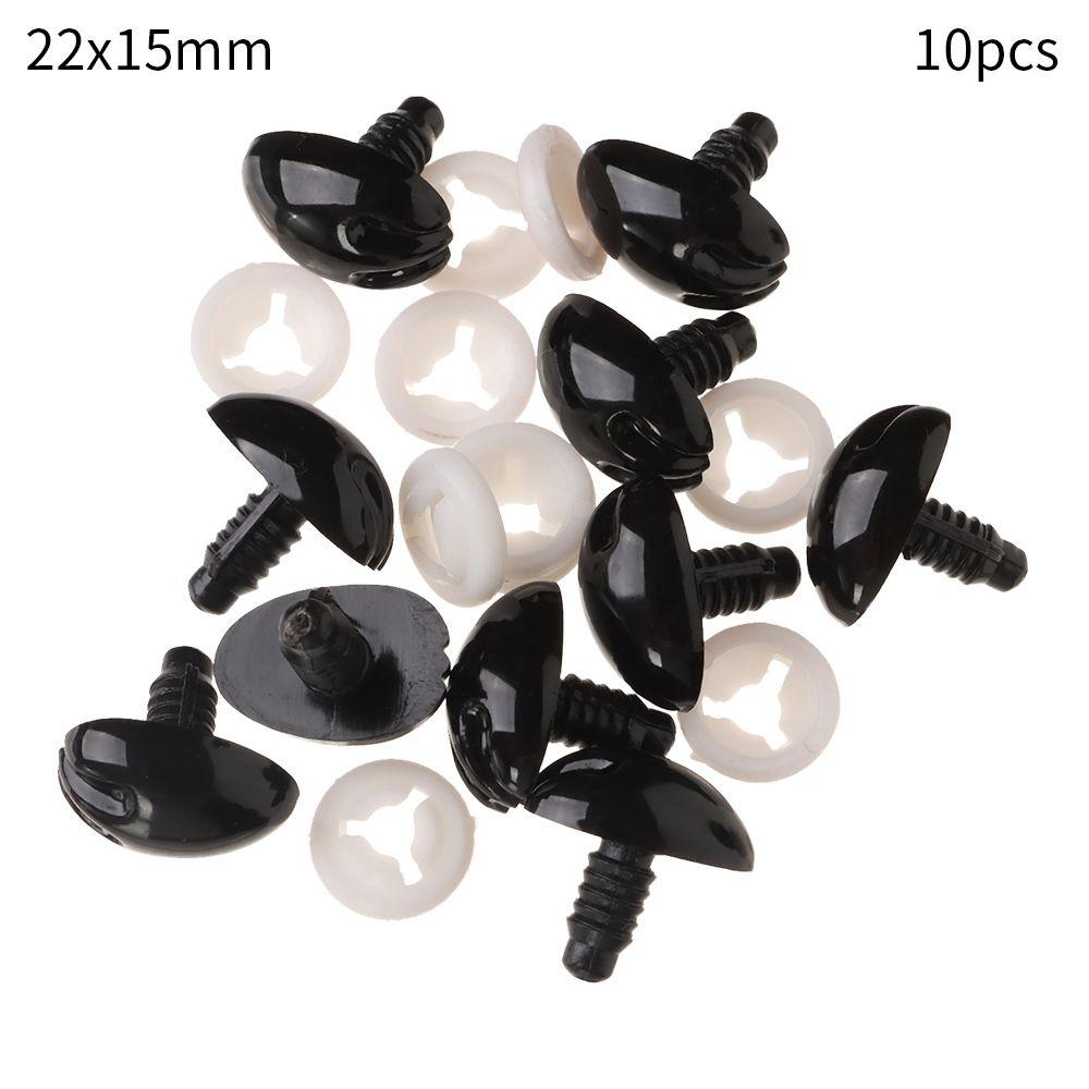 10pcs Plastic DIY Tool Bear Buttons DIY Doll Noses Safety Noses Parts Oval Nose Dolls Accessories