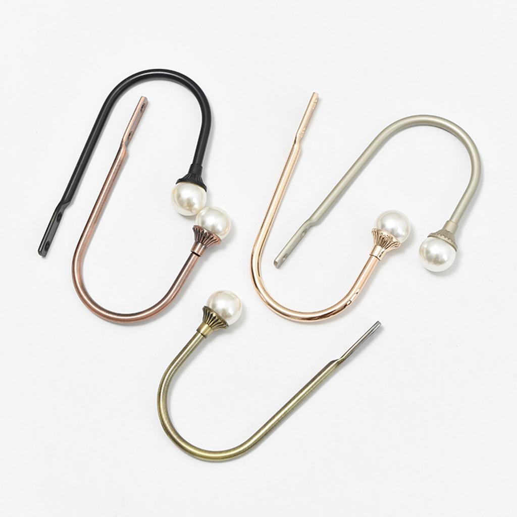 2Pcs Metal Curtain Hooks Curtain Tieback Hooks Decorative Curtain Holdbacks Window Curtain Holder Drapery Holdbacks