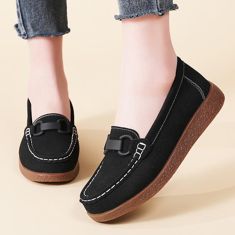 Женские туфли на плоской подошве Лоферы Обувь для вождения Мокасины Плоские туфли Повседневная обувь для ходьбы Минималистская летняя обувь для мам