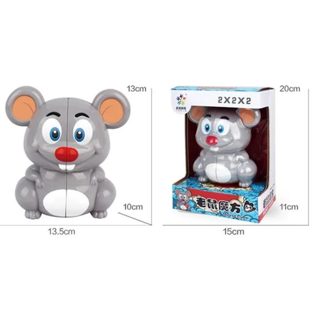 Yuxin Idea Fun Волшебный куб Дракон 2x2 Дизайн Мультяшное Животное 2x2 Волшебный куб Скоростной Обучающая Головоломка Кубо Магико Игрушка Подарки