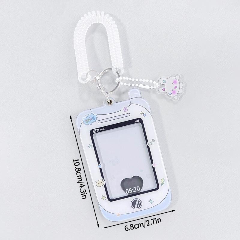 Биндер для фотокарточек Держатель Форма мобильного телефона Акриловая фоторамка принадлежности Держатель для пока Защитник фото идола Канцелярские принадлежности