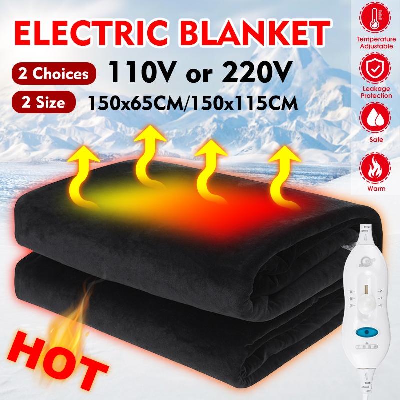 110V/220V 150cm Electric Blanket Heated Double Thermal Blanket Adjustable Electric Warmer Electric Heating Blanket
