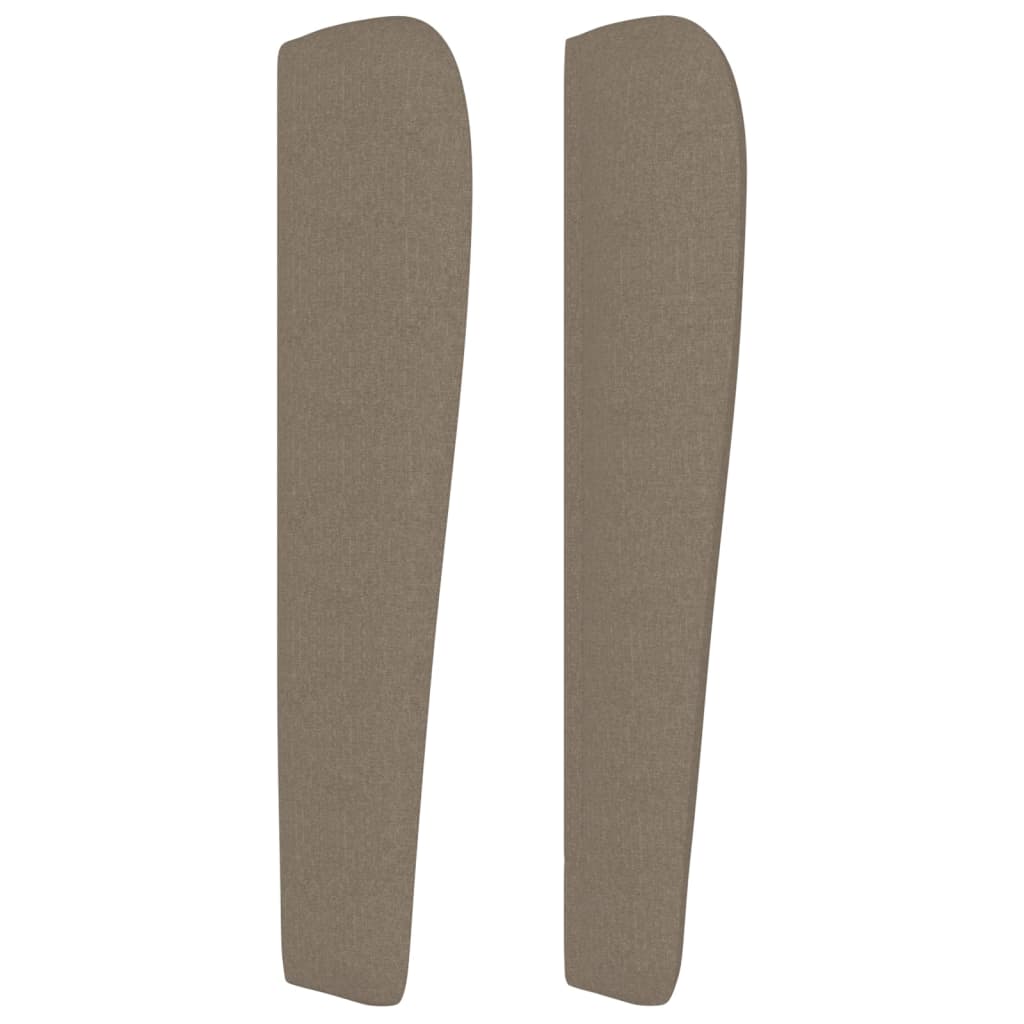 Vidaxl Zagłówek Uszak, Taupe, 147X23X118/128 Cm, Tkanina