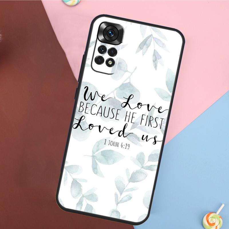 Библейские цитаты Иисус Бог Чехол Для Xiaomi Redmi Note 14 13 12 9 10 11 Pro 9S 10S 11S 12S Redmi 14C 10C 12C 13C Чехол