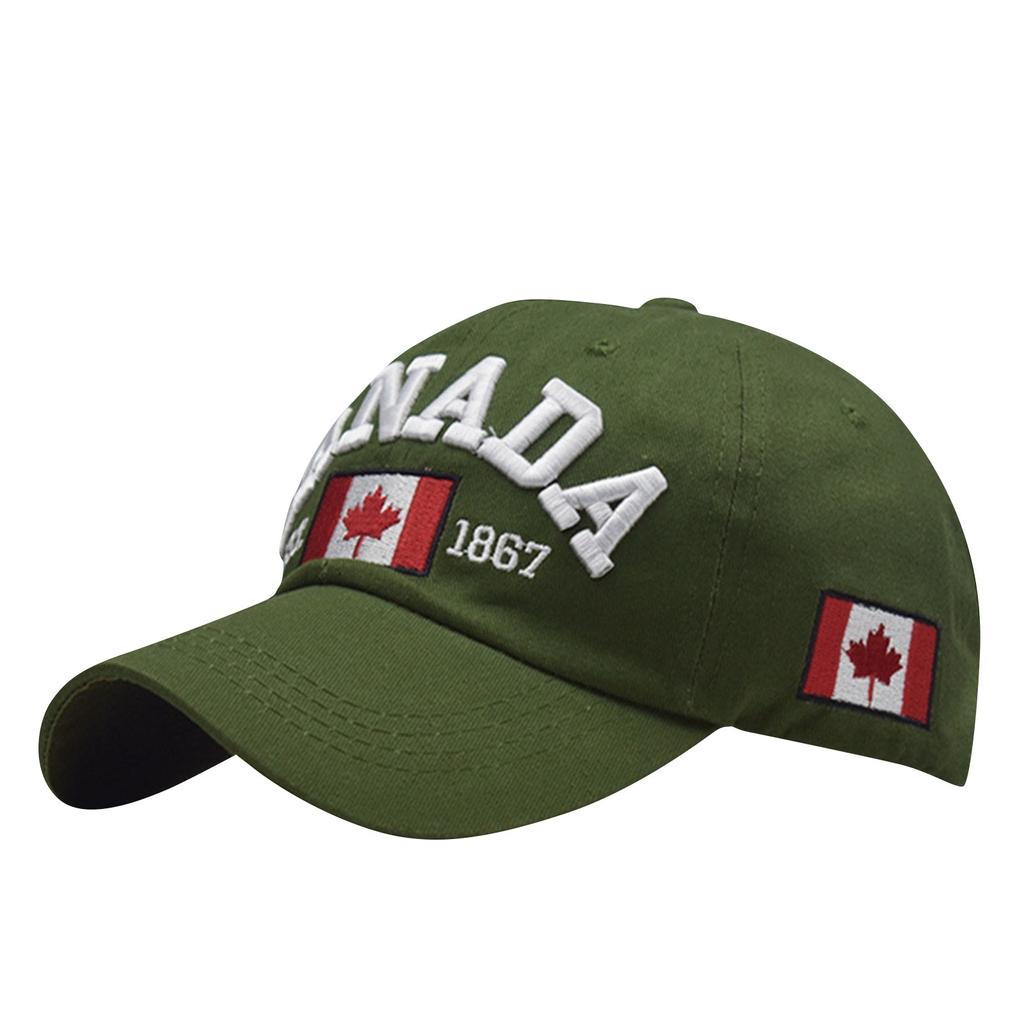 Canada Baseball Cap,Adjustable Canada Hat For Men Women Kids,Embroidered Maple Leaf Golf Hat Canada Souvenirs