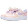 Nike Air Force 1 Лисенок Бель Нескользящие Износостойкие Низкие Скейтбордические Кроссовки Женские Белый Розовый DD8959-100(Команда69-)