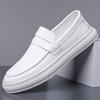 Fashion 2025 New Men's Casual Leather Loafers Outdoor Slip-On Breathable Business Soft Bottom Shoes Lightweight Non-Slip Driving Shoes