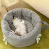 Осенне-зимнее теплое и утолщенное гнездо для кошек для глубокого сна, плюшевый домик для сна для маленьких щенков, кровать для кошек, гнездо для домашних животных