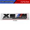 FA6ABS Tricolor M mark Competition Car Trunk Badge Emblem Thunder Edition Sticker For BMW 7m 8x1m X2M X3M X4M X5M X6M X7M x 5