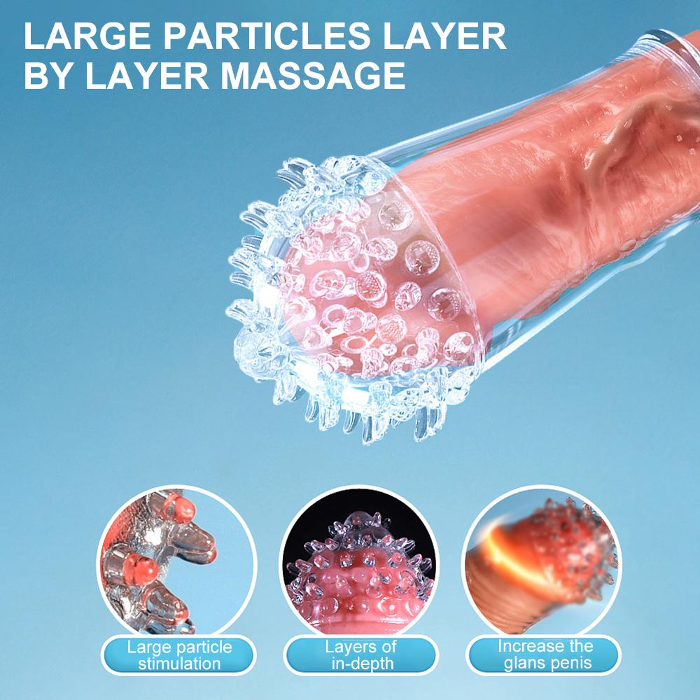 Многоразовый презерватив с удлинителем пениса, мужской удлинитель с задержкой времени, шип G для клитора, массажер, чехол, презервативы для взрослых, секс-игрушки