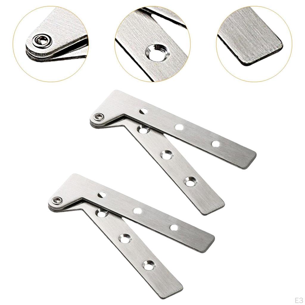 2 шт. петли для шкафа из нержавеющей стали, вращающиеся на 360°, складная полка для улучшения дома, семь