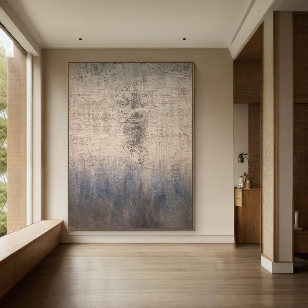 Бежевая белая картина ваби-саби текстура настенное искусство нейтральная белая абстрактная ручная живопись на холсте настенный декор для гостиной без рамки