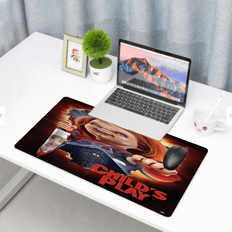 Bride of Chucky Print Mouse Pad, Anti‑Slip Desktop keyboard Mat, for PC Laptop Gaming Working Daily Use, Cool Festival Surprise Gift