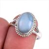 Натуральный драгоценный камень опал Овайхи, ювелирное кольцо из стерлингового серебра 925 пробы, размер 8 m0f46