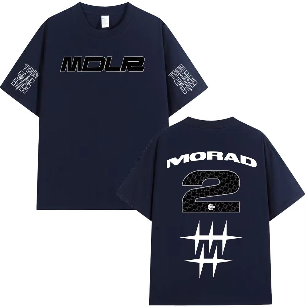 Rapper Morad MDLR T Shirts Men's Women Clothing Fashion Vintage T-shirt Cotton Casual Oversized Short Sleeve T-shirts Streetwear